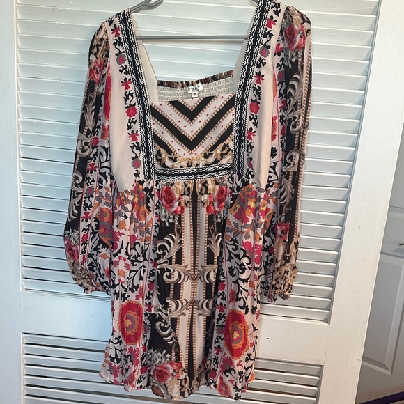 Anthropologie Dresses & Skirts - Anthropologie Floral Bohemian Dress with Square Neckline